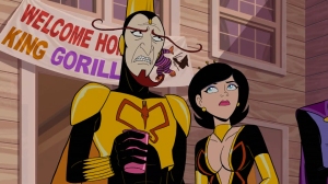 The Monarch is a consistent source of comedy, and despite technically being a villain, is easily one of the stars of the show.