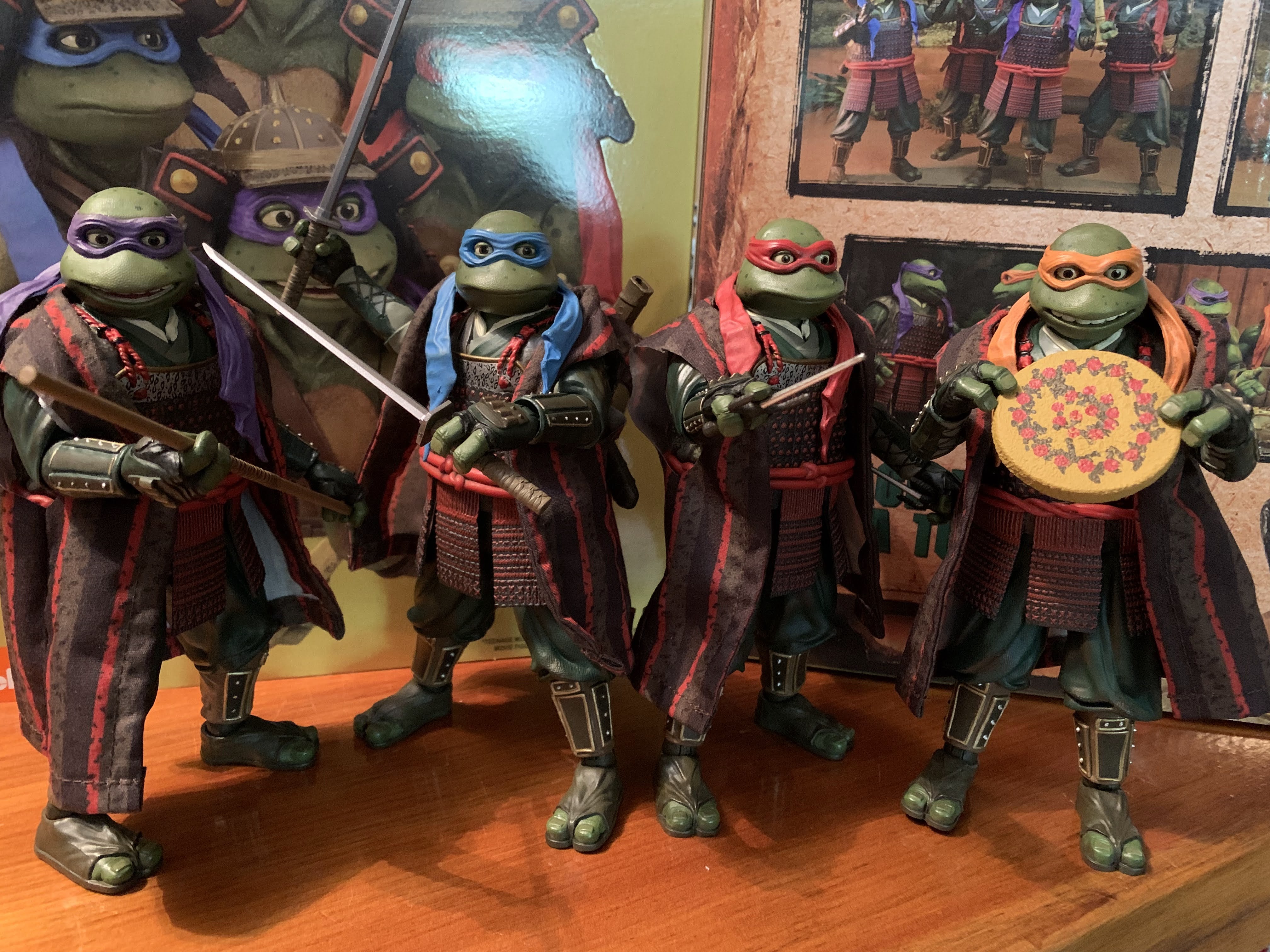 NECA Teenage Mutant Ninja Turtles III SDCC Four-Pack
